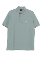 Clear Blue Cotton Logo Polo 1