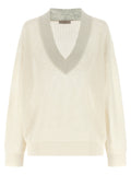 White Mesh Sweater 1