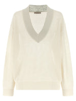 White Mesh Sweater 1