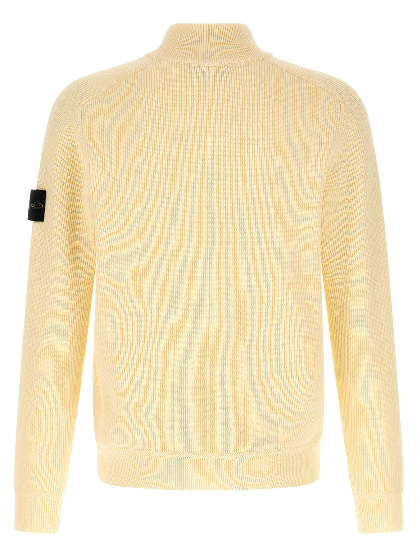 Beige 'Ribbed Cotton' Sweater 2