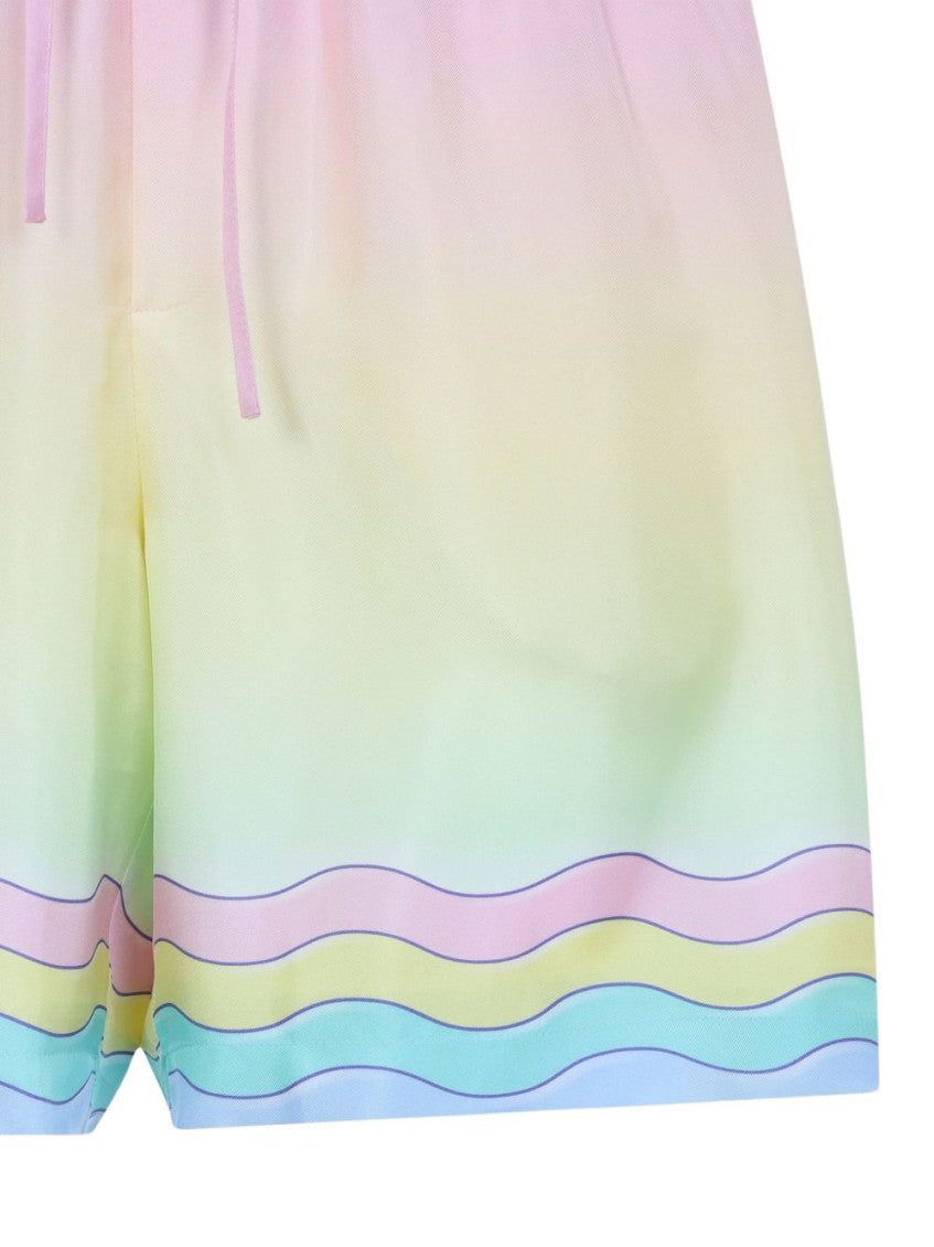 Multicolor Graphic Print Shorts 2