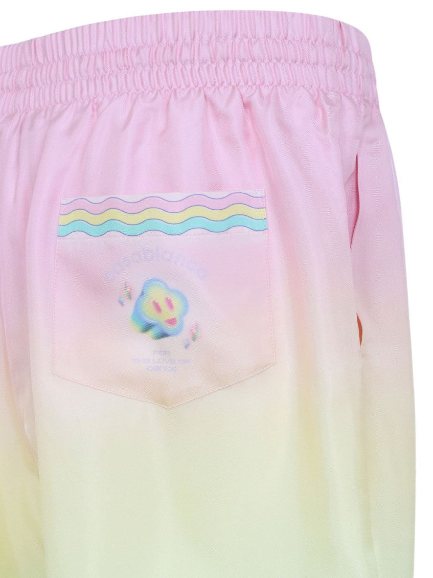 Multicolor Graphic Print Shorts 3