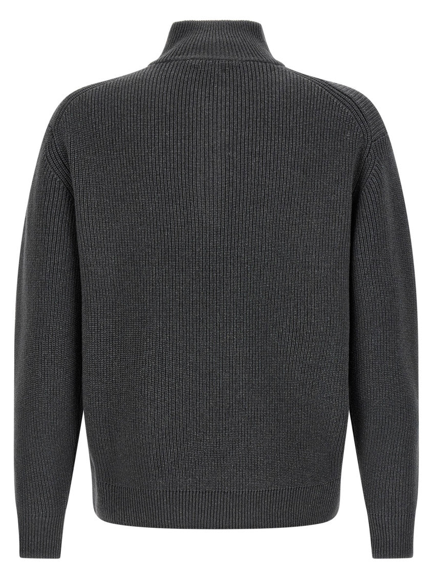 Grey Half-zip Sweater 2