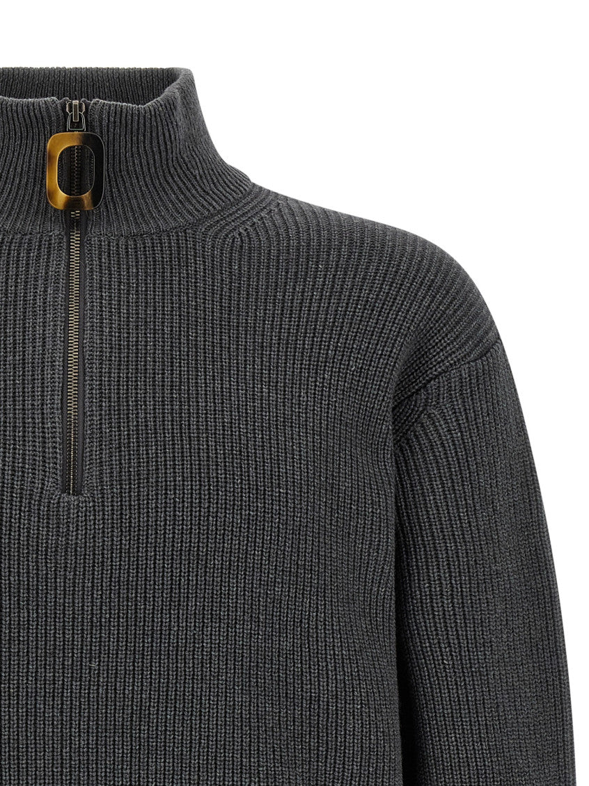 Grey Half-zip Sweater 3