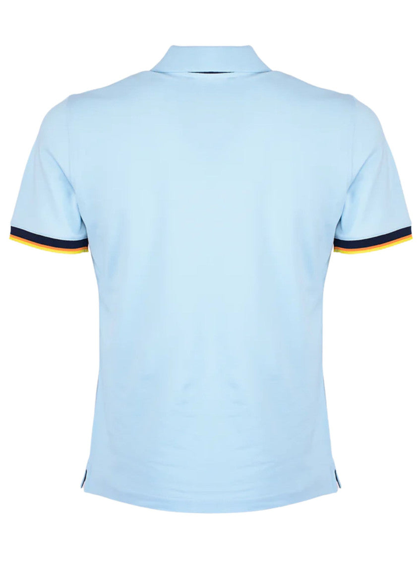 Light Blue Logo-Patch Polo 2