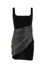 Black Square Neck Mini Dress 1