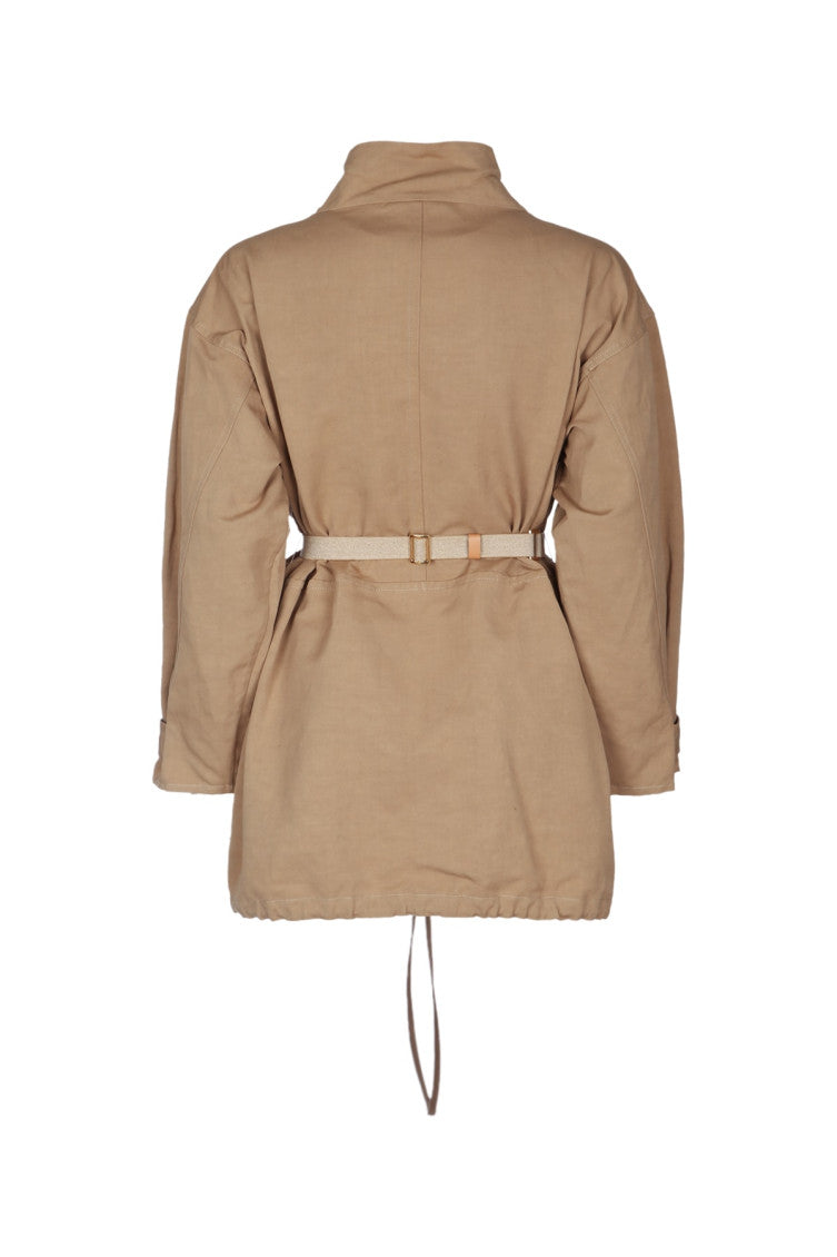 Light Brown Mock Collar Mini Dress 2