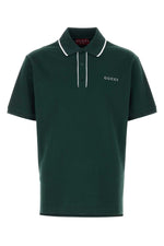 Bottle Green Embroidery Logo Polo 1
