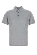 Grey Wool Blend Polo 1