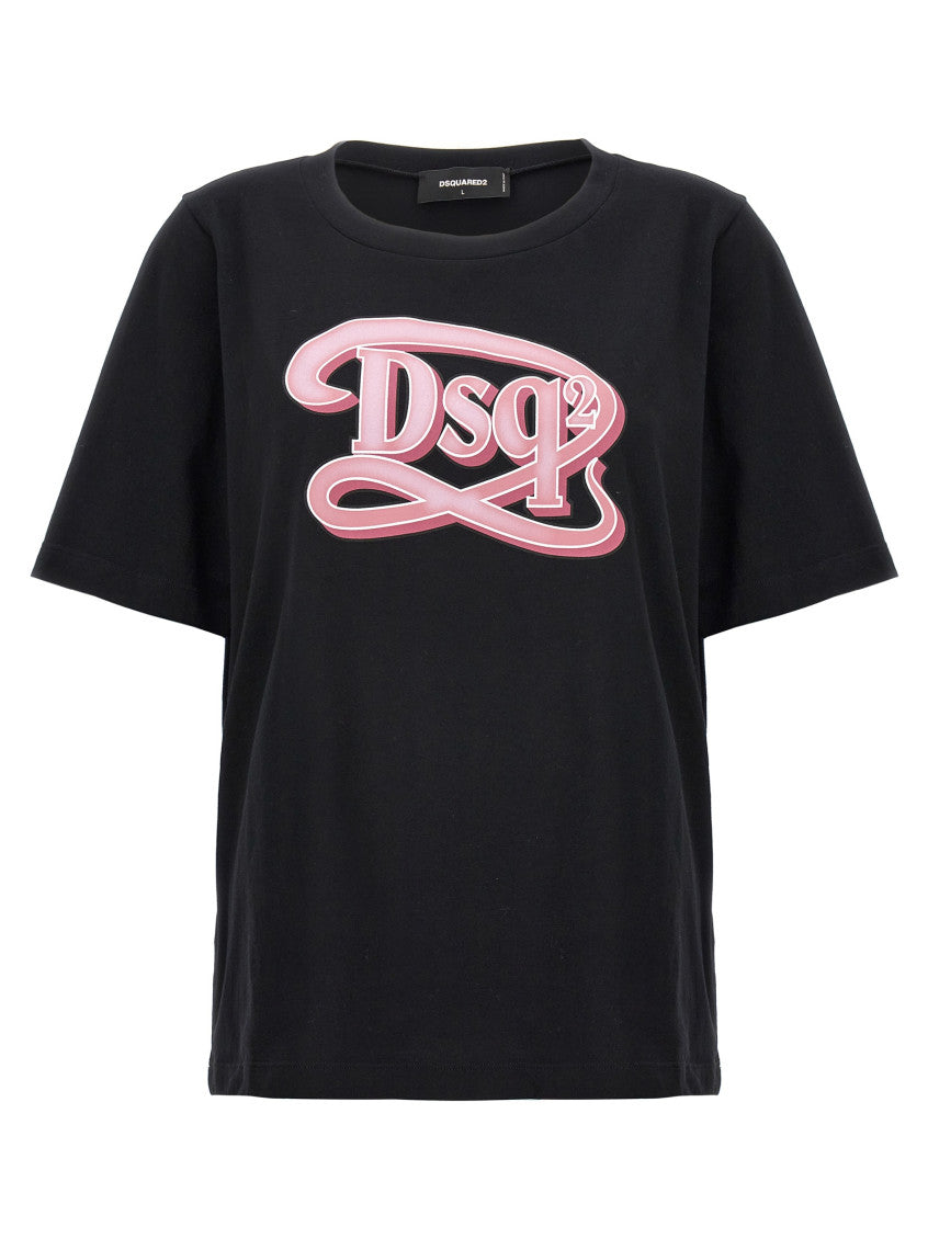 Black Logo print t-shirt 1