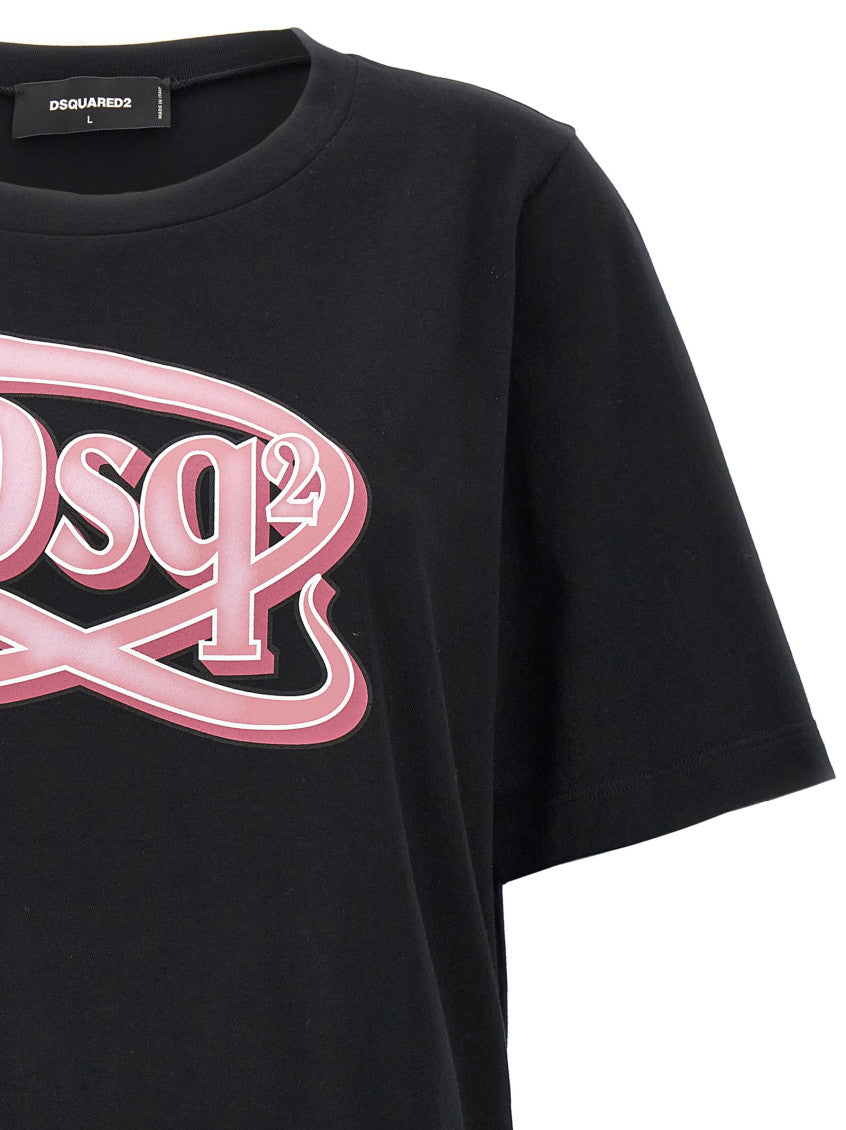 Black Logo print t-shirt 3