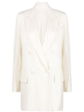 White Wool Trench Coat 1