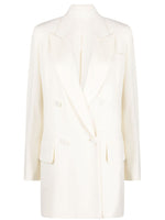 White Wool Trench Coat 1