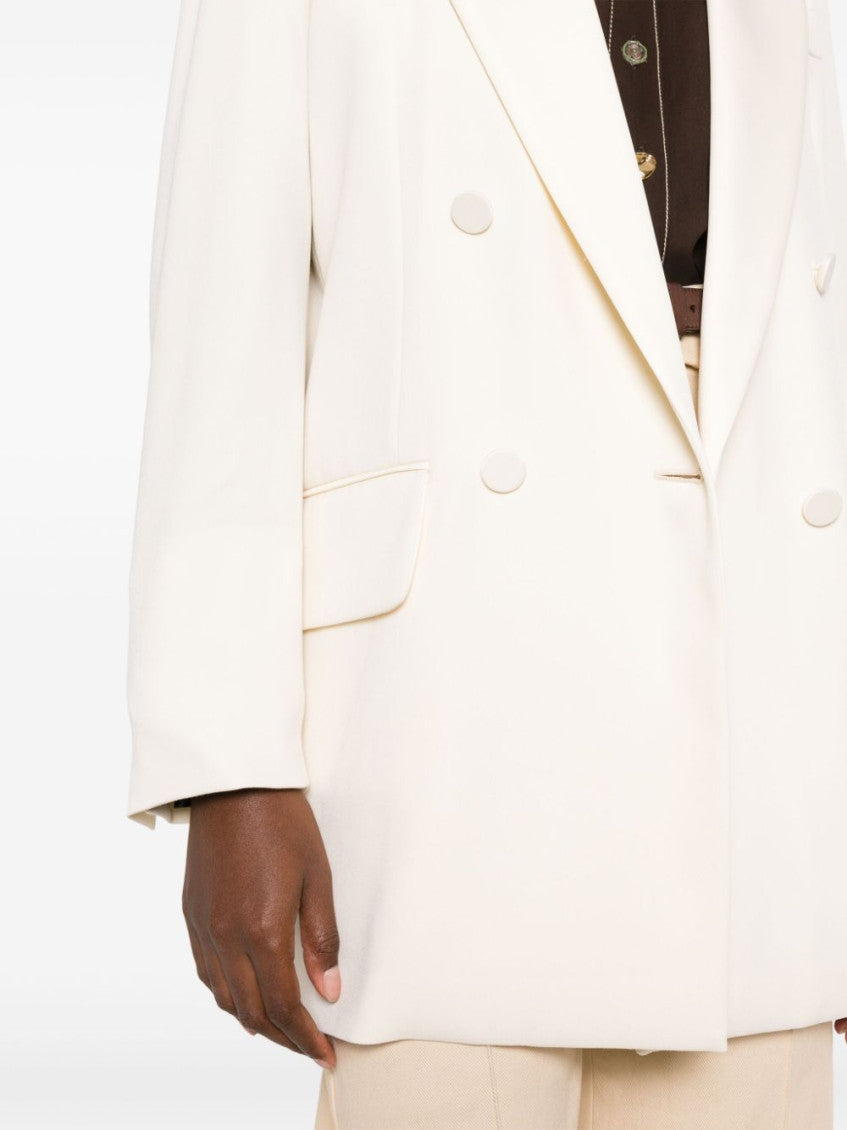 White Wool Trench Coat 3