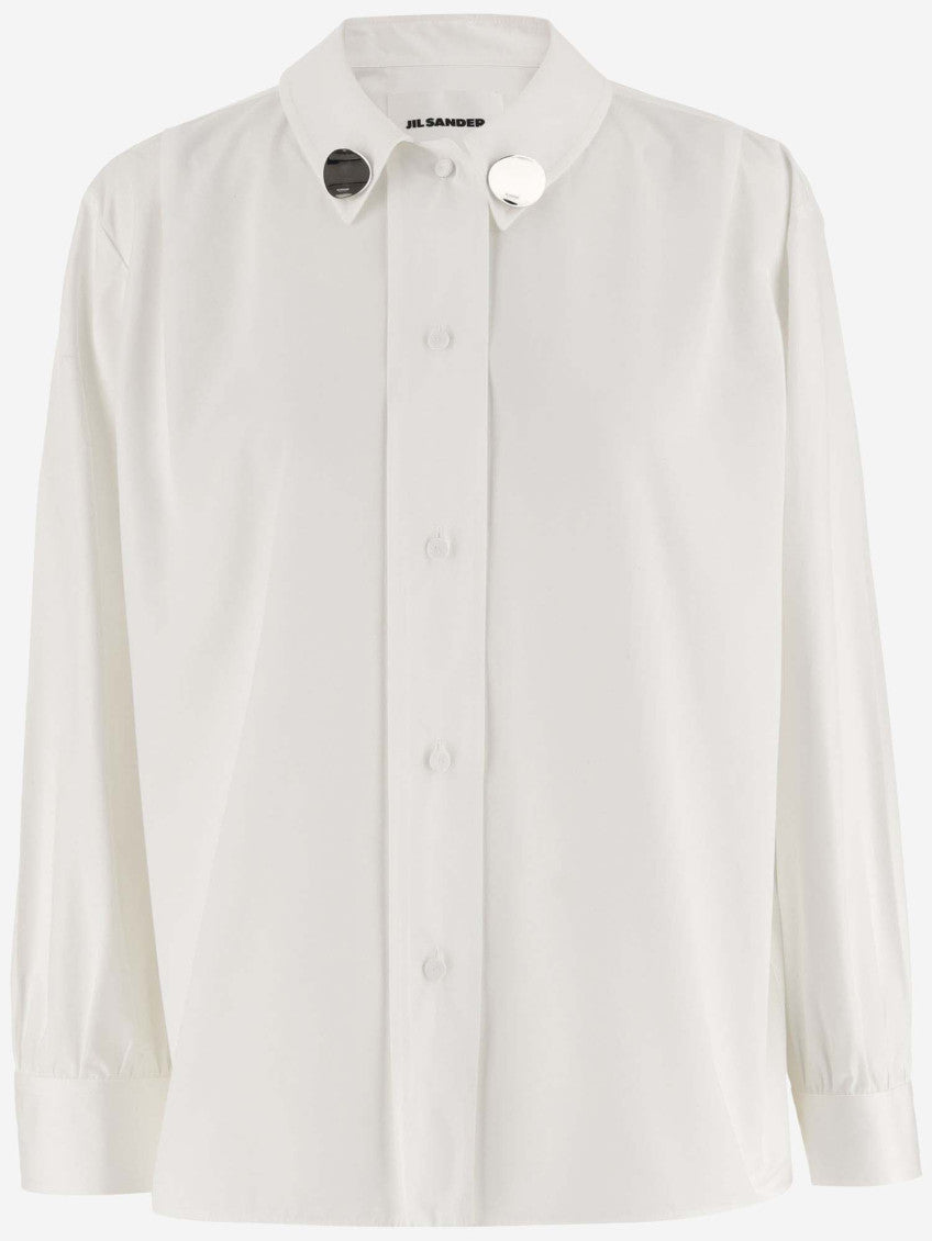 White Clip Details Shirt 1