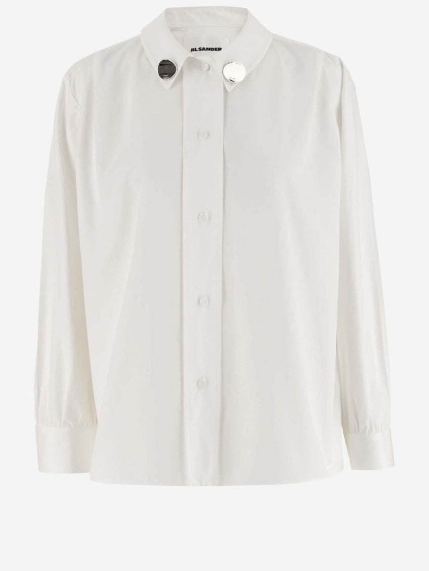 White Clip Details Shirt 3