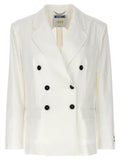 White Double-breasted Blazer 1
