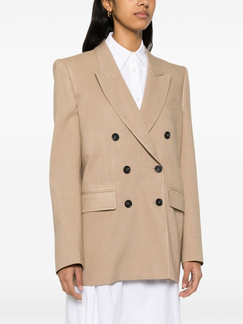 Beige double-breasted jacket 2