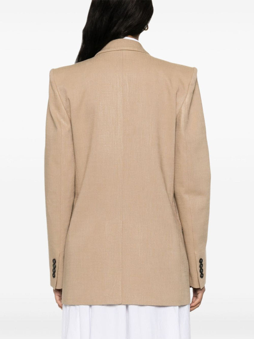 Beige double-breasted jacket 3