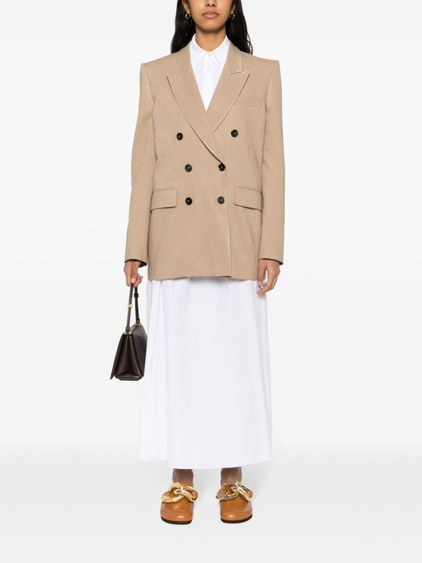 Beige double-breasted jacket 4