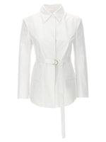 White Valentino Belt Jacket 1
