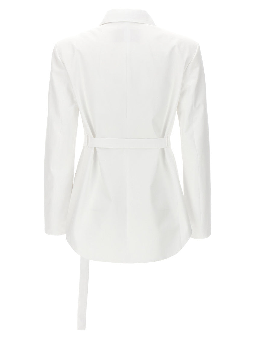 White Valentino Belt Jacket 2