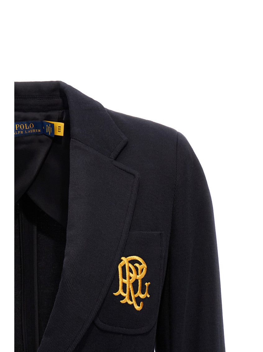 Navy Blue Single-breasted Blazer 3