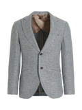 Light Blue Single-breasted Blazer 1