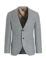 Light Blue Single-breasted Blazer 1
