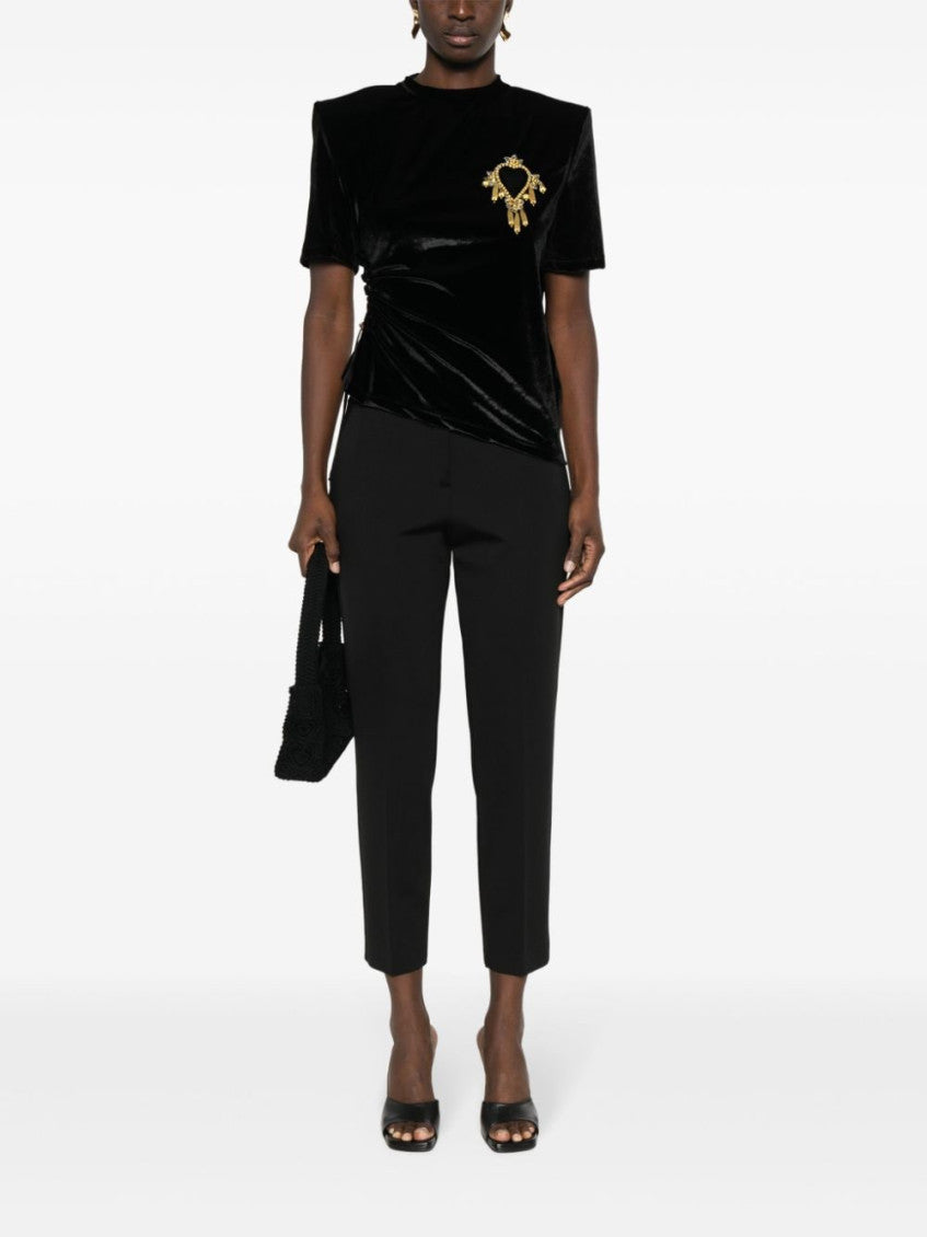 Black Cropped Leg Pant 7
