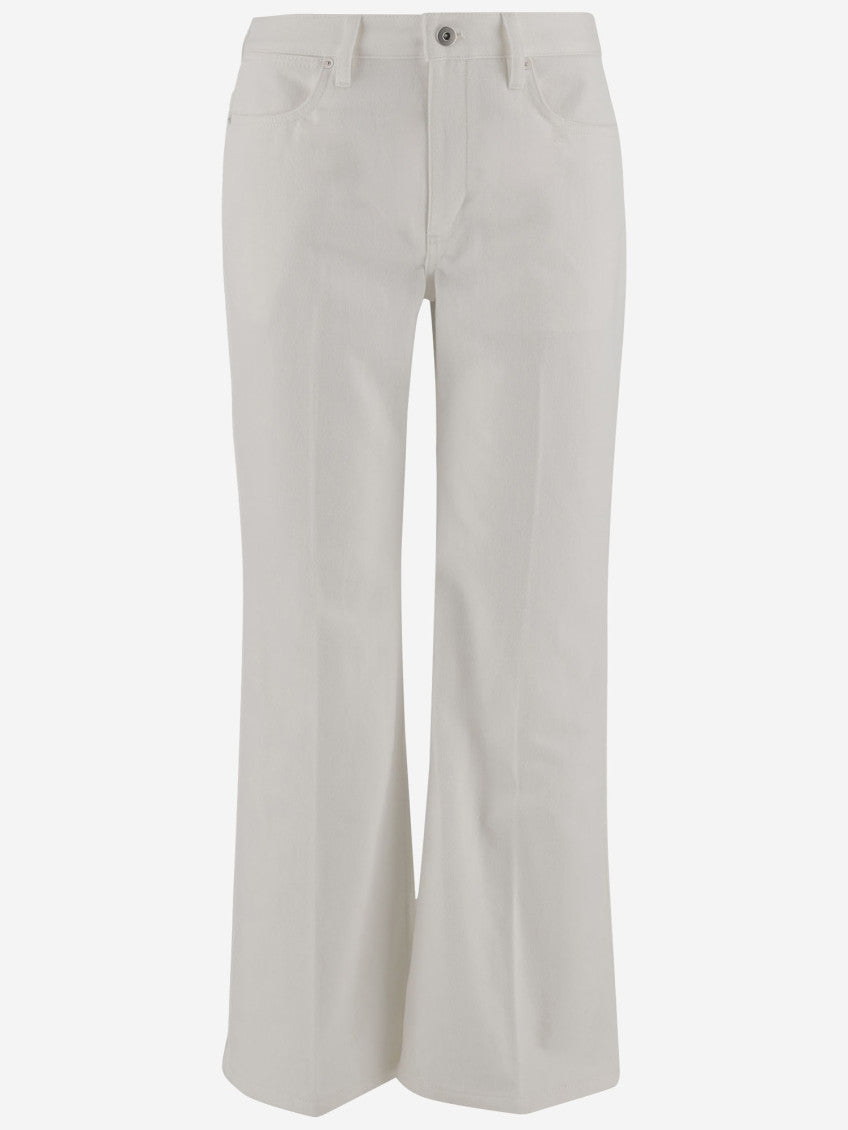 White Flared Jeans 1