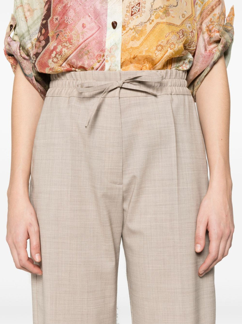 Beige Wool Pants 2