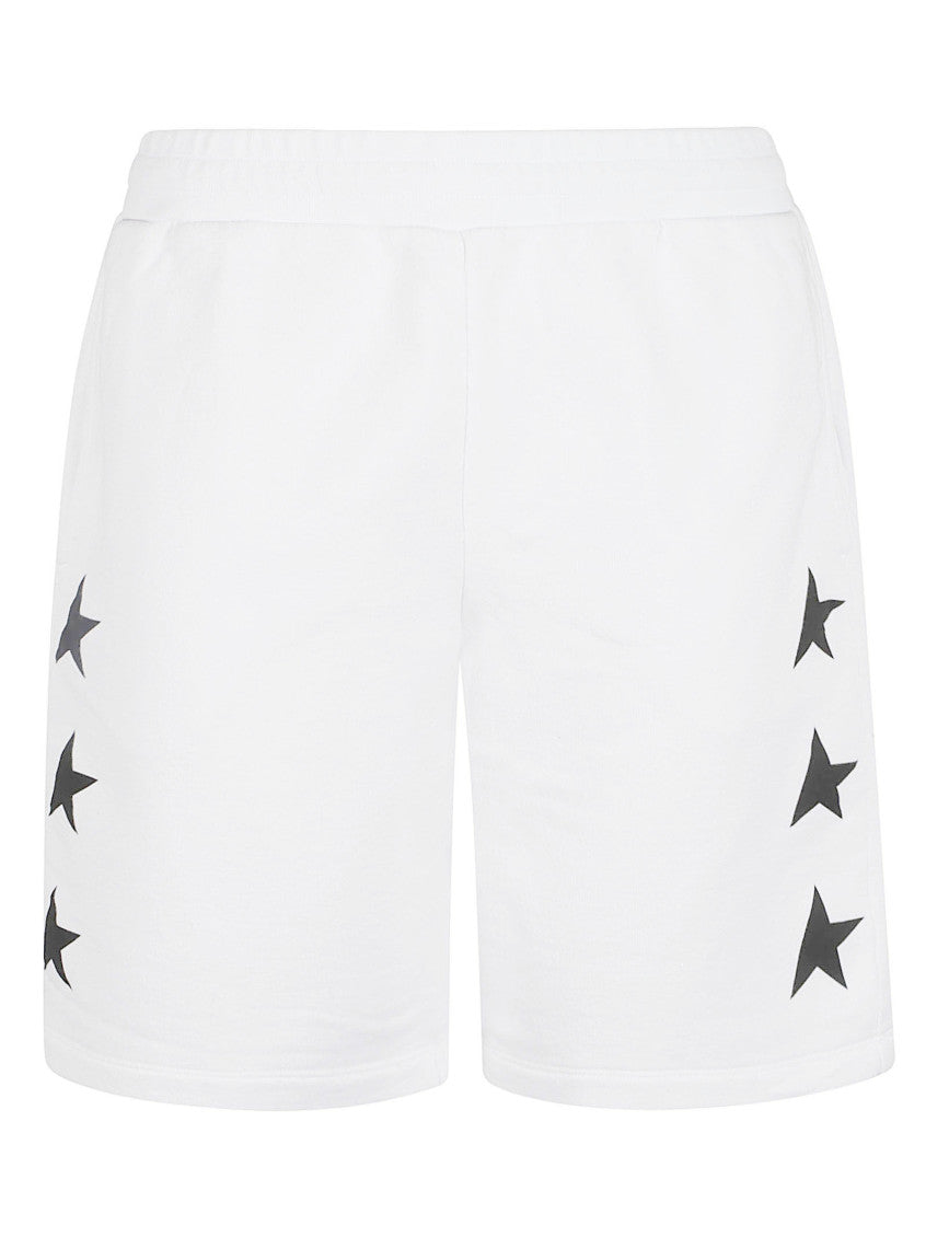 White Star Motif Shorts 1