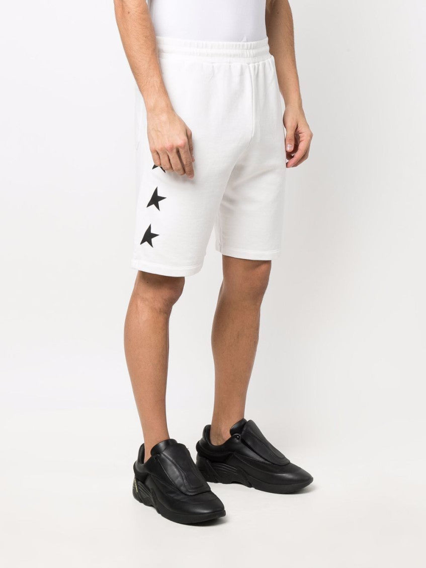 White Star Motif Shorts 4