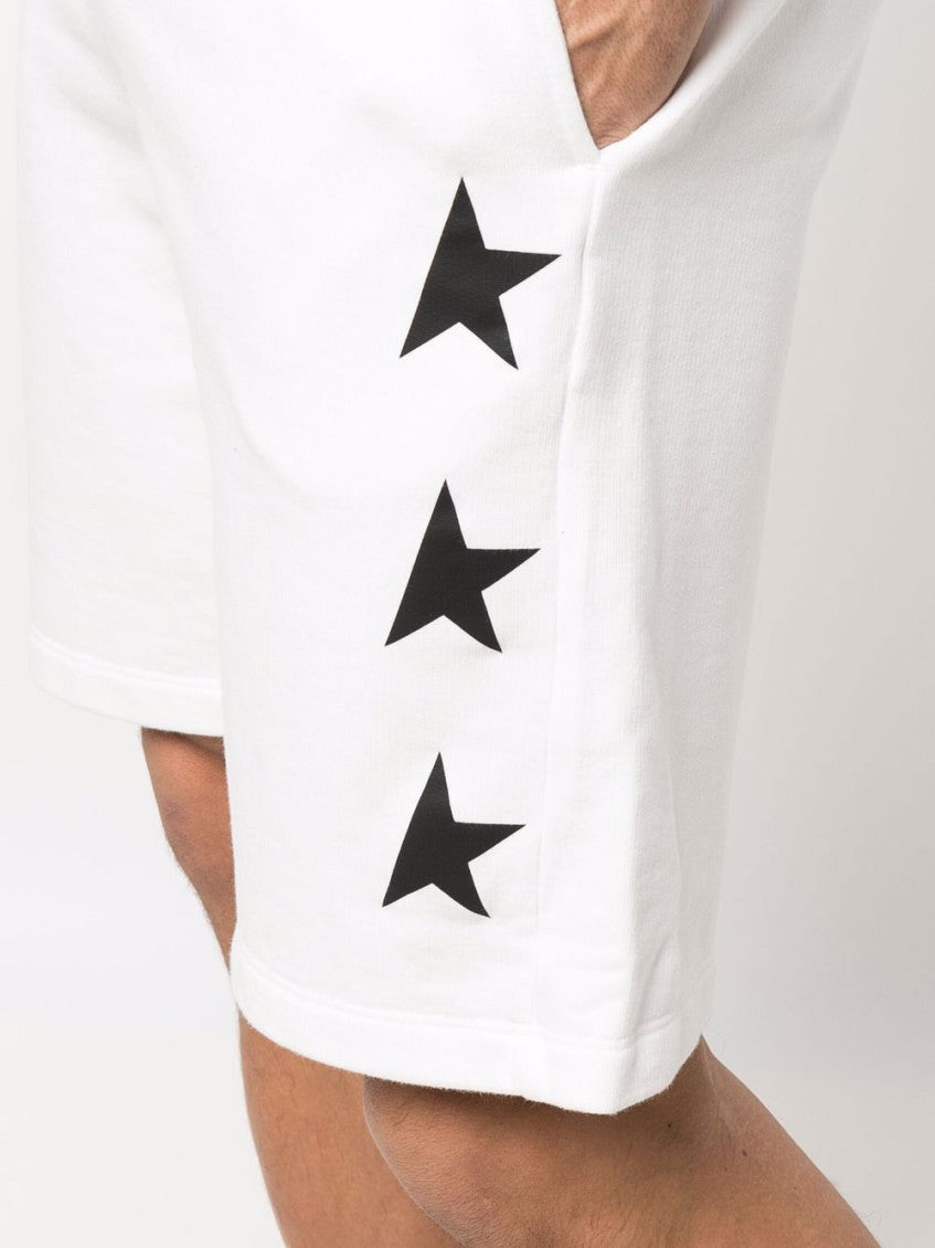 White Star Motif Shorts 5
