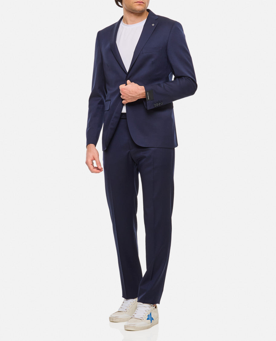 Dark Blue Virgin Wool Two-piece Suit 2