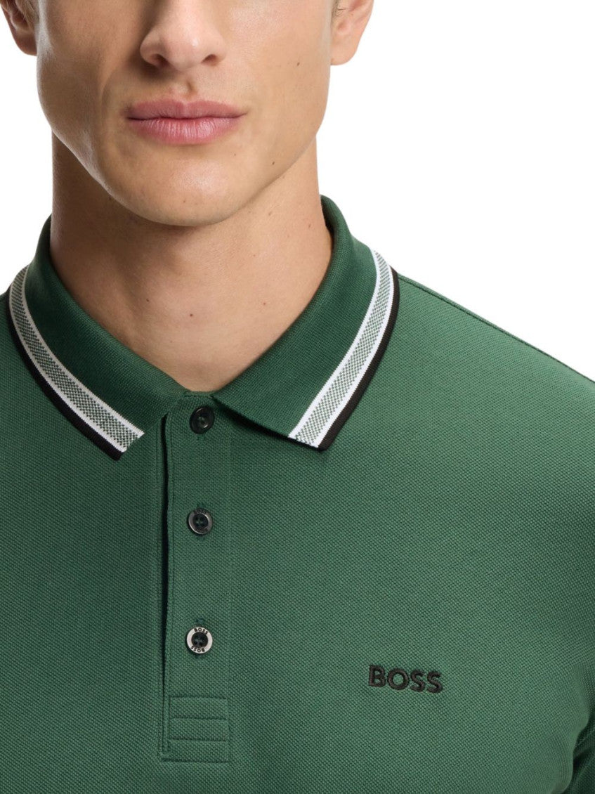 Green Cotton Logo Polo 2