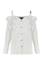 White Off Shoulder Shirt 1
