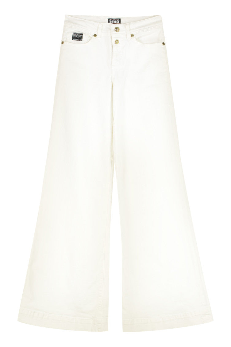 White Wide Leg Jeans 1