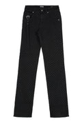 Black High Rise Slim Fit Jeans 1