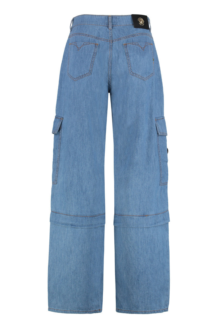 Light Blue Denim Cargo Jeans 2