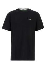 Black Logo Print Polo 1