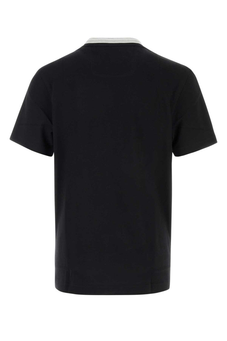 Black Logo Print Polo 2