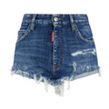 Navy Blue Denim Shorts 1