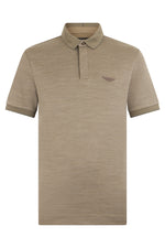 Beige Cotton and wool blend polo 1