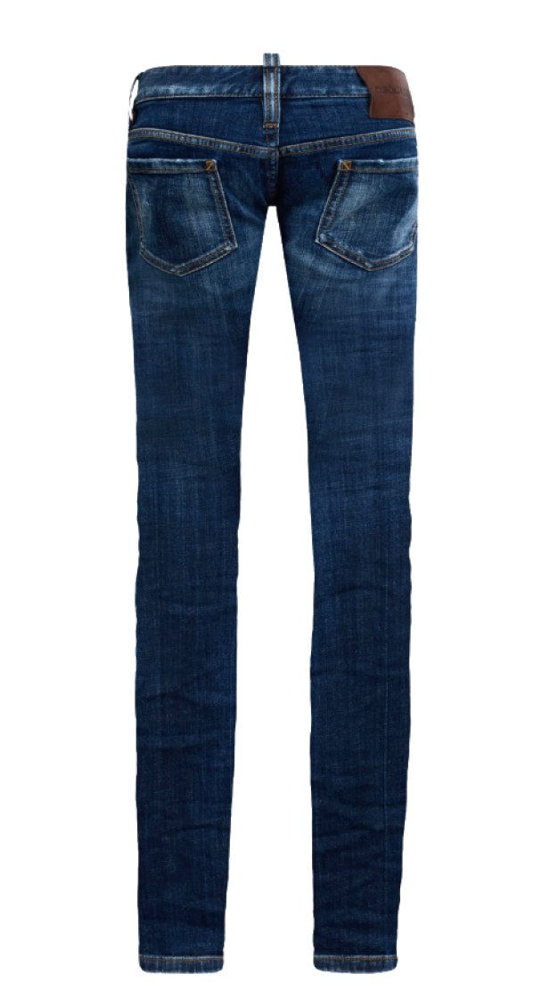 Blue Skinny Fit Denim Jeans 2
