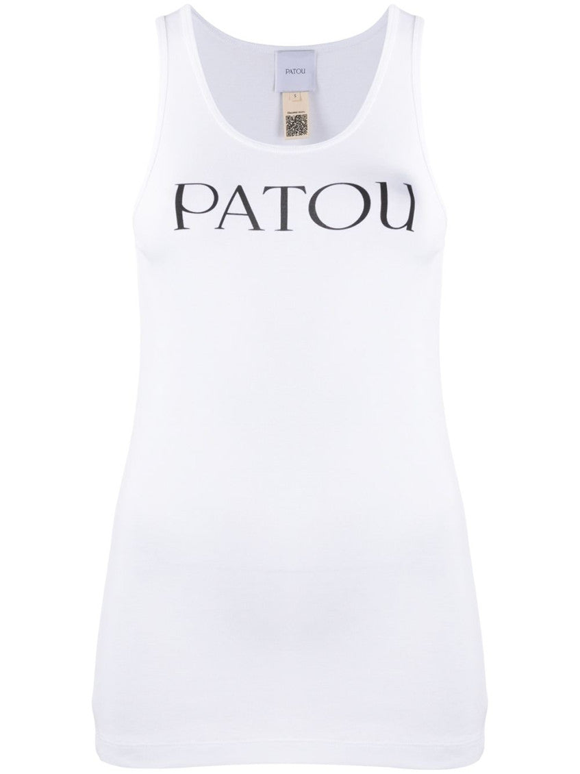 White Logo Cotton Top 1