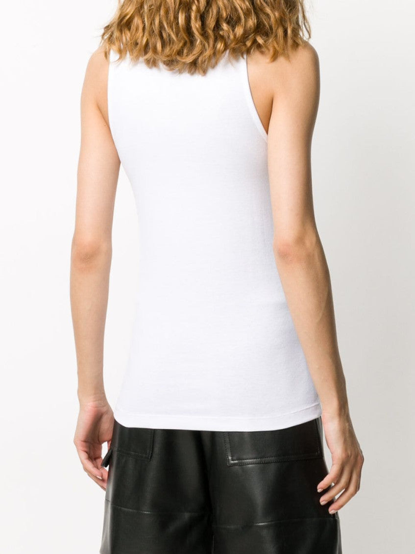 White Logo Cotton Top 3