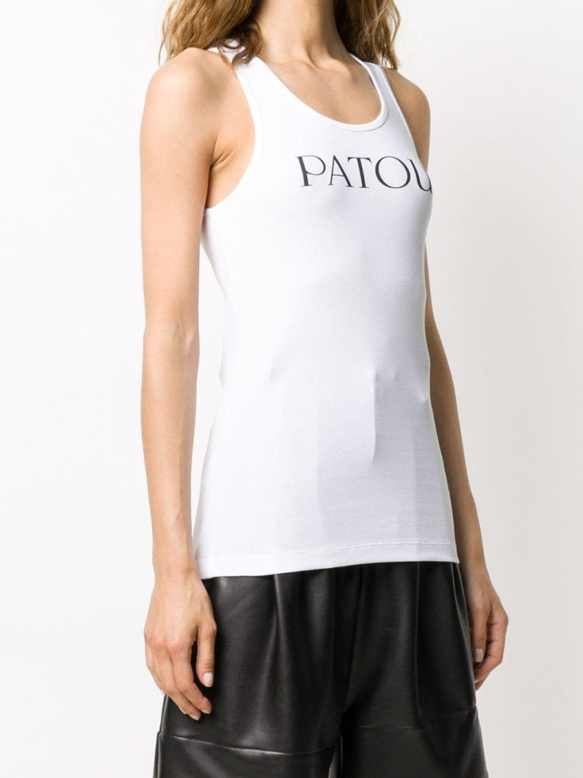 White Logo Cotton Top 4