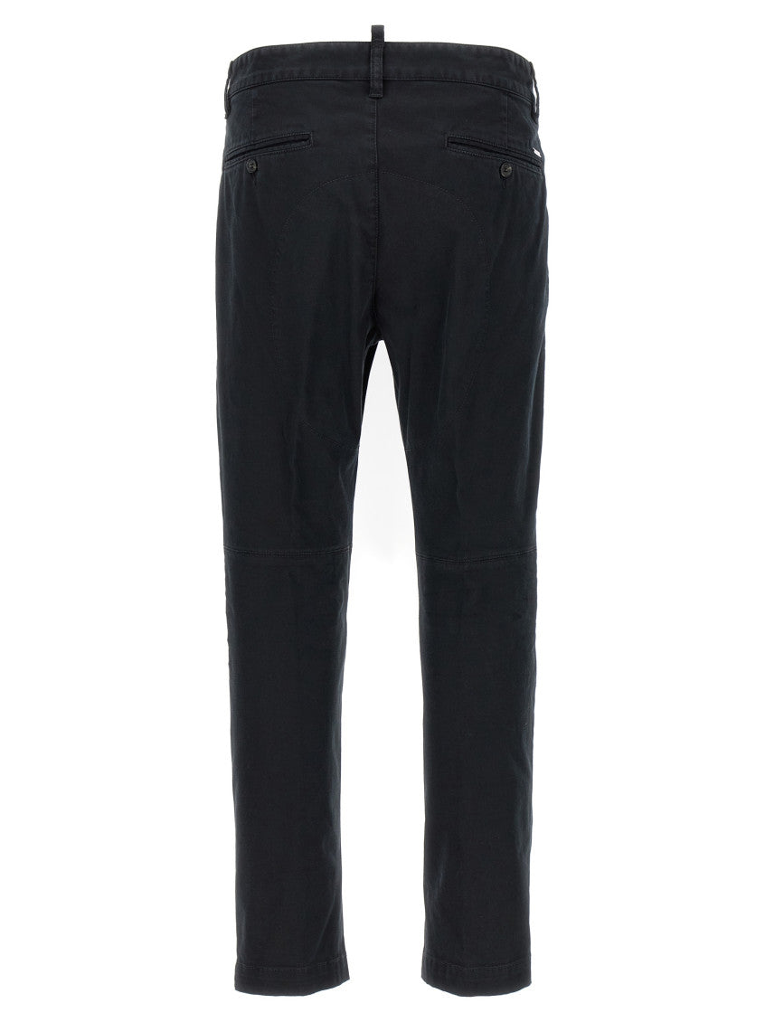 Black Stretch Cotton Chino Pant 2